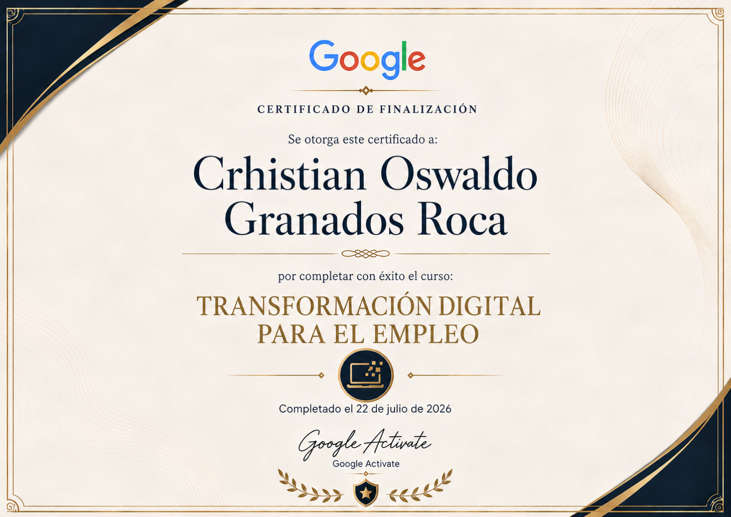 Certificación Transformación Digital para el Empleo